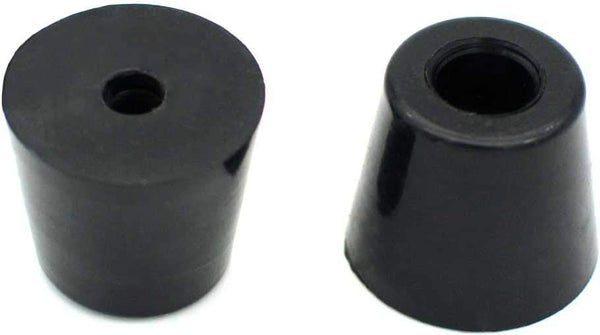 GVFM 18 Round Rubber Feet with 304 Stainless Steel Screws and Stainless Steel Washer (D19 x 16 x H15 mm), Soft But Not Slip, BPA Free, Perfect Grips for Furniture, Electronics & Appliances!