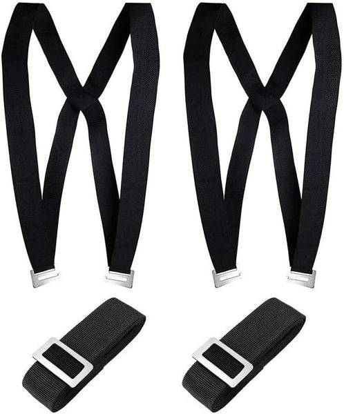 Upgraded Furniture Moving Straps Easy Carry Appliances Shoulder Belts, Carrying Straps For Any Heavy Object 2 Person (Black)