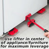 Heavy Duty Furniture Lifting and Moving Set - Includes Four Rotatable Sliding Rollers and One Lifting Tool, Easy Operation, Rearrange Furniture & Appliances up to 330 Pounds - EX ELECTRONIX EXPRESS