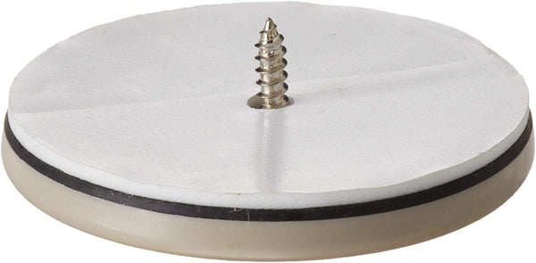 Shepherd Hardware 9454 2-1/2-Inch Round, Adhesive Slide Glide Furniture Sliders, 4-Pack , Beige