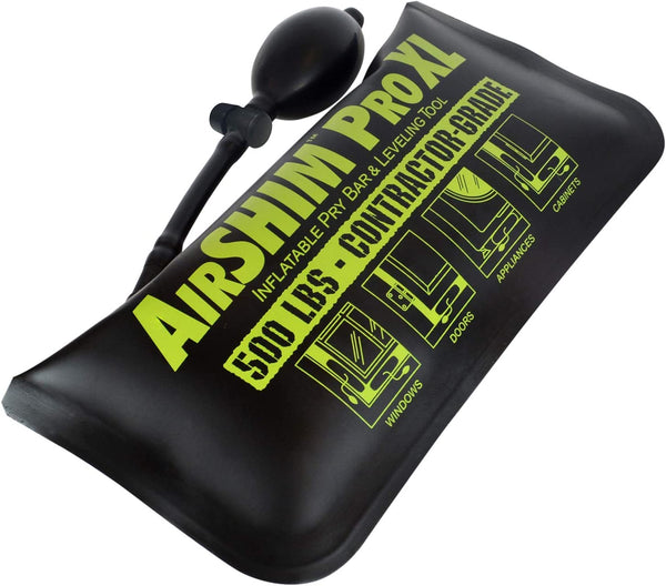 Calculated Industries 1194 Air Shim XL Inflatable Pry Bar and Leveling Tool; 500 LB Load Holding Rating; Contractor-Grade Alignment Pump Wedge