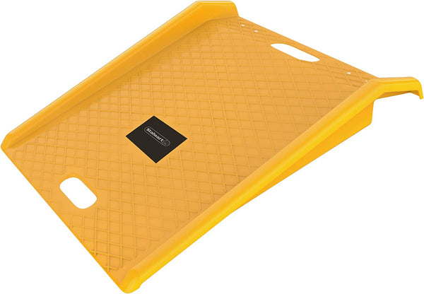 Stalwart 737802REV (Yellow) Driveway Heavy Duty and Portable Curb Ramp with 1000-Pound Weight Capacity – for Large Furniture, Major Appliances, Bicycles, Hand Trucks and Wheeled Cart